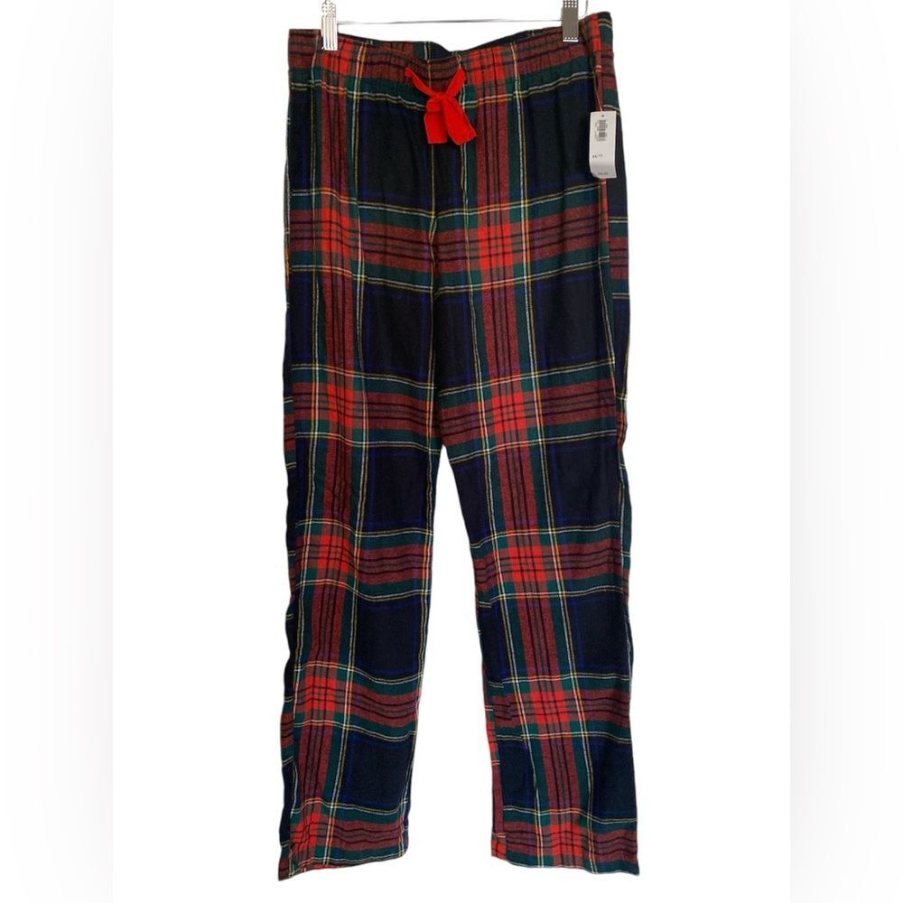 Old Navy Women’s Size XS Multicolored Red Plaid Flannel Holidays PJ Pajamas Pant
